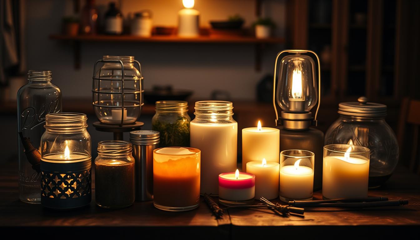 DIY oil lamps and homemade candles for battery-free emergency lighting