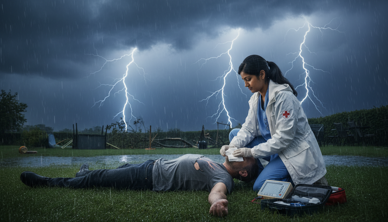 You are currently viewing First Aid for Electrical Injuries During Storm Season