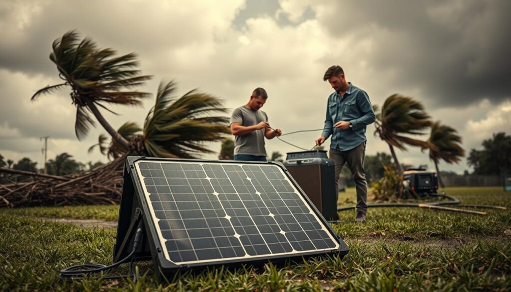 Emergency Solar Generators providing backup power during hurricane outages Emergency Solar Generators providing backup power during hurricane outages