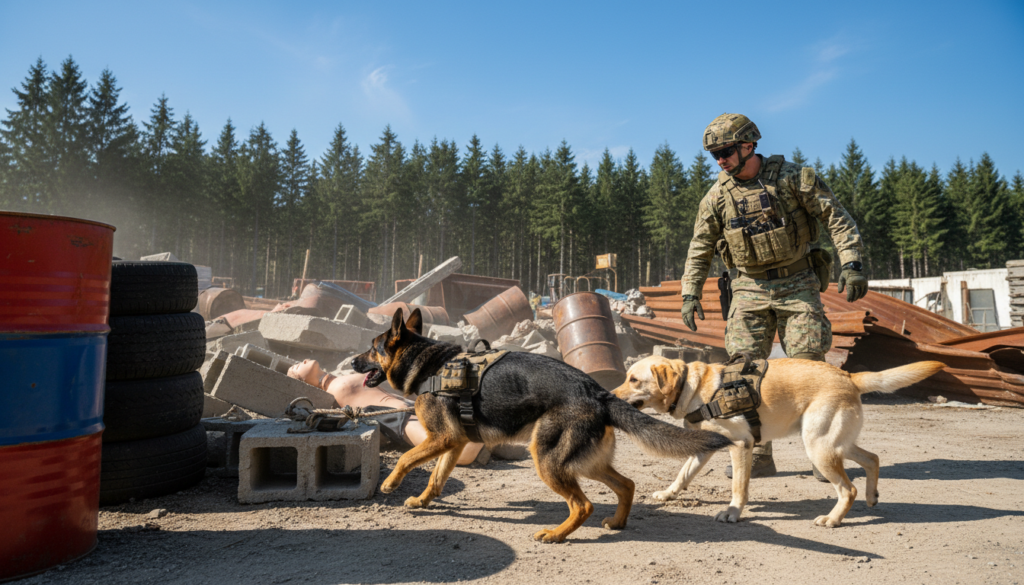 Emergency preparedness canines training for crisis readiness