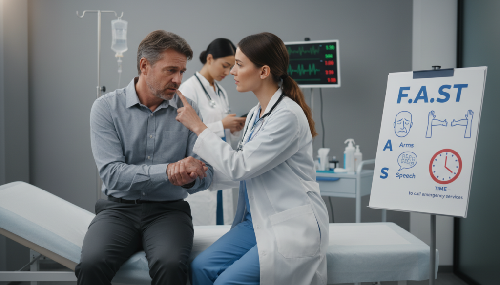 FAST stroke test identifying stroke quickly