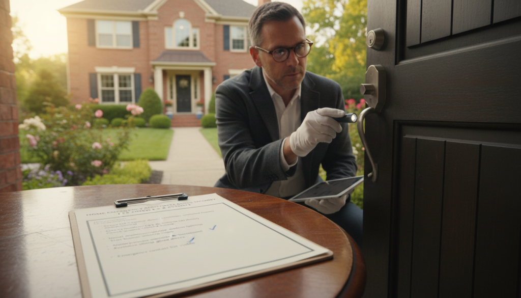 Home Emergency Audit Checklist entry points security assessment