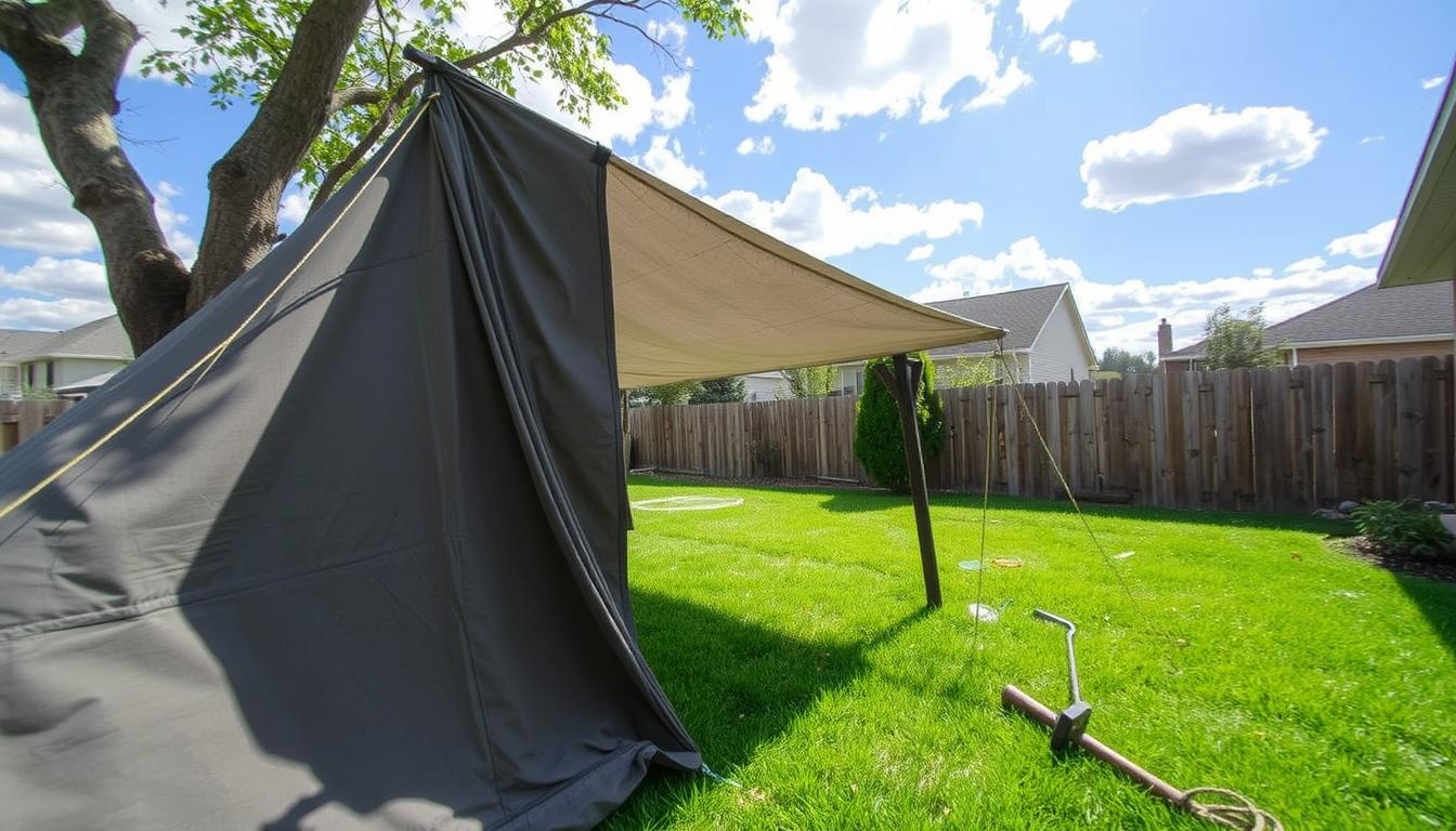 You are currently viewing How to Set Up a Tarp Shelter in Your Backyard or Woods