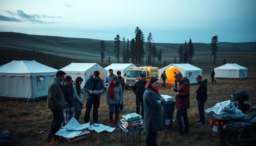 Population surge planning for rural emergency shelter operations