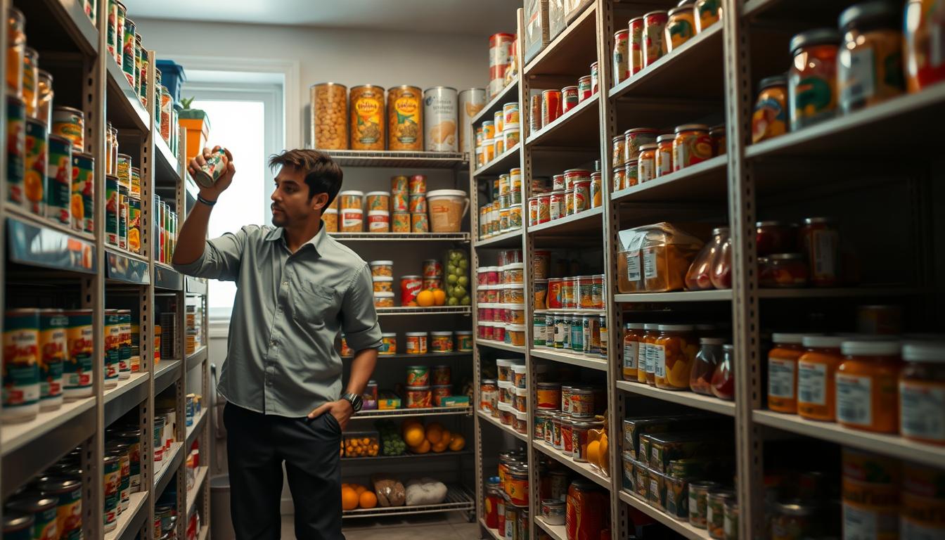 Rotate food supply using first in first out method for emergency storage