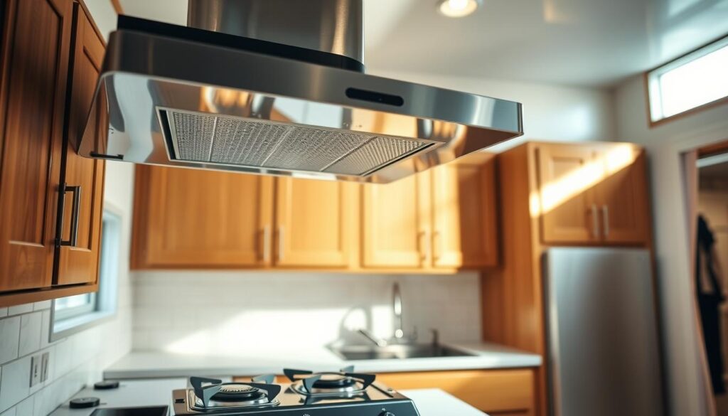 Ventilation for propane cooking with range hood installation