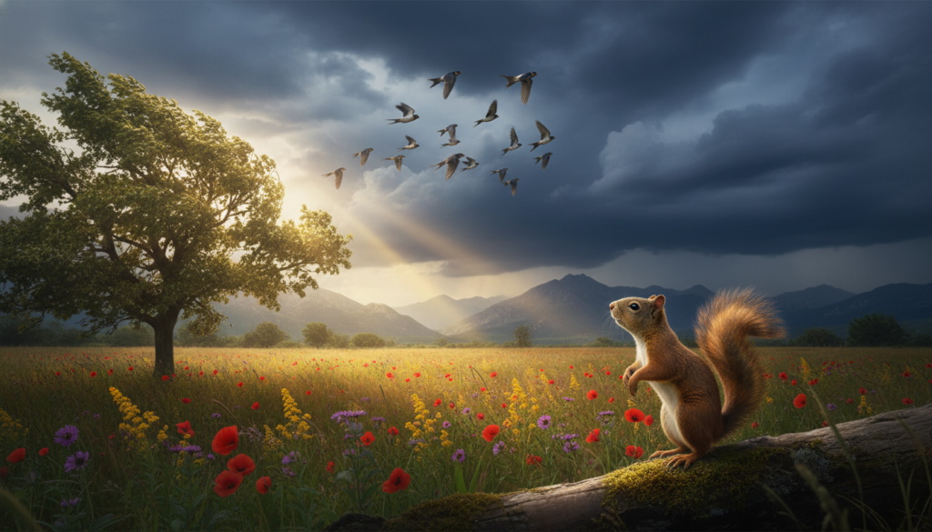 animal behavior weather signs and nature indicators