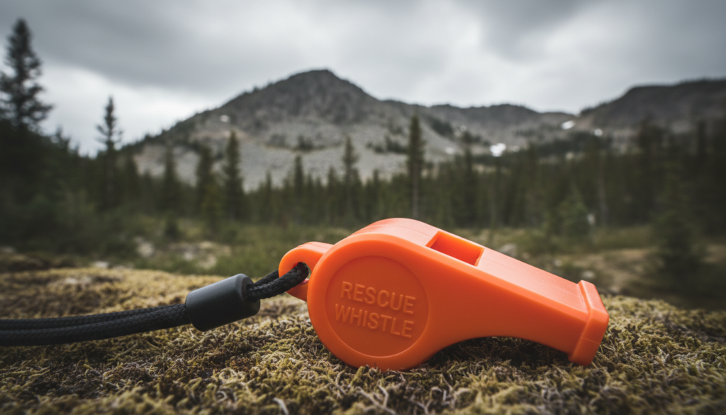 audible emergency signals whistle for rescue signaling