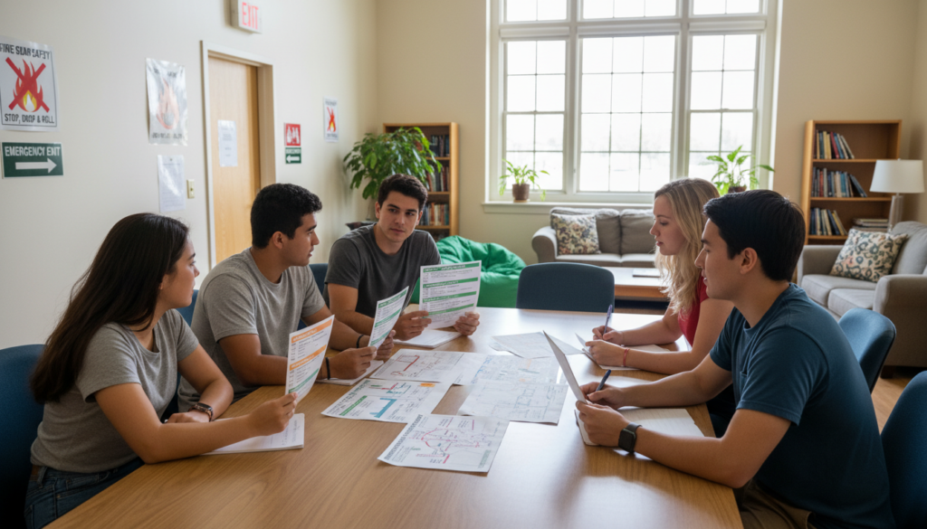 dorm evacuation checklist planning