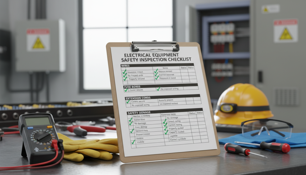 electrical equipment safety inspection checklist electrical equipment safety inspection checklist