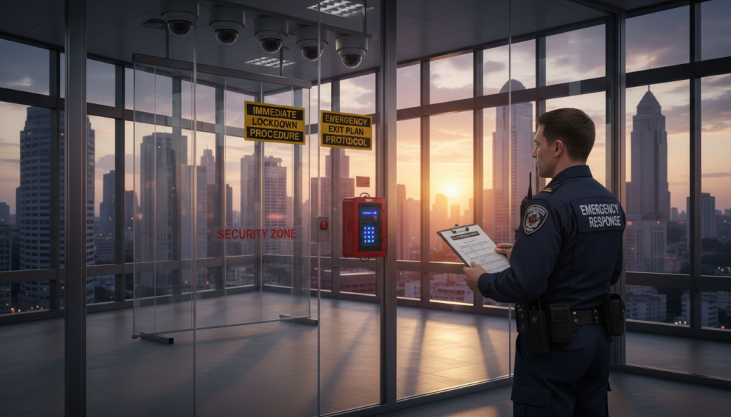 emergency key control and building lockdown procedures for first responder access