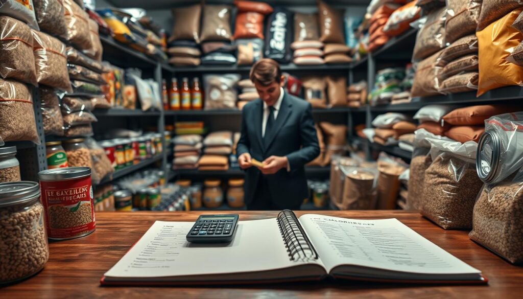 food stockpile calorie management during emergencies