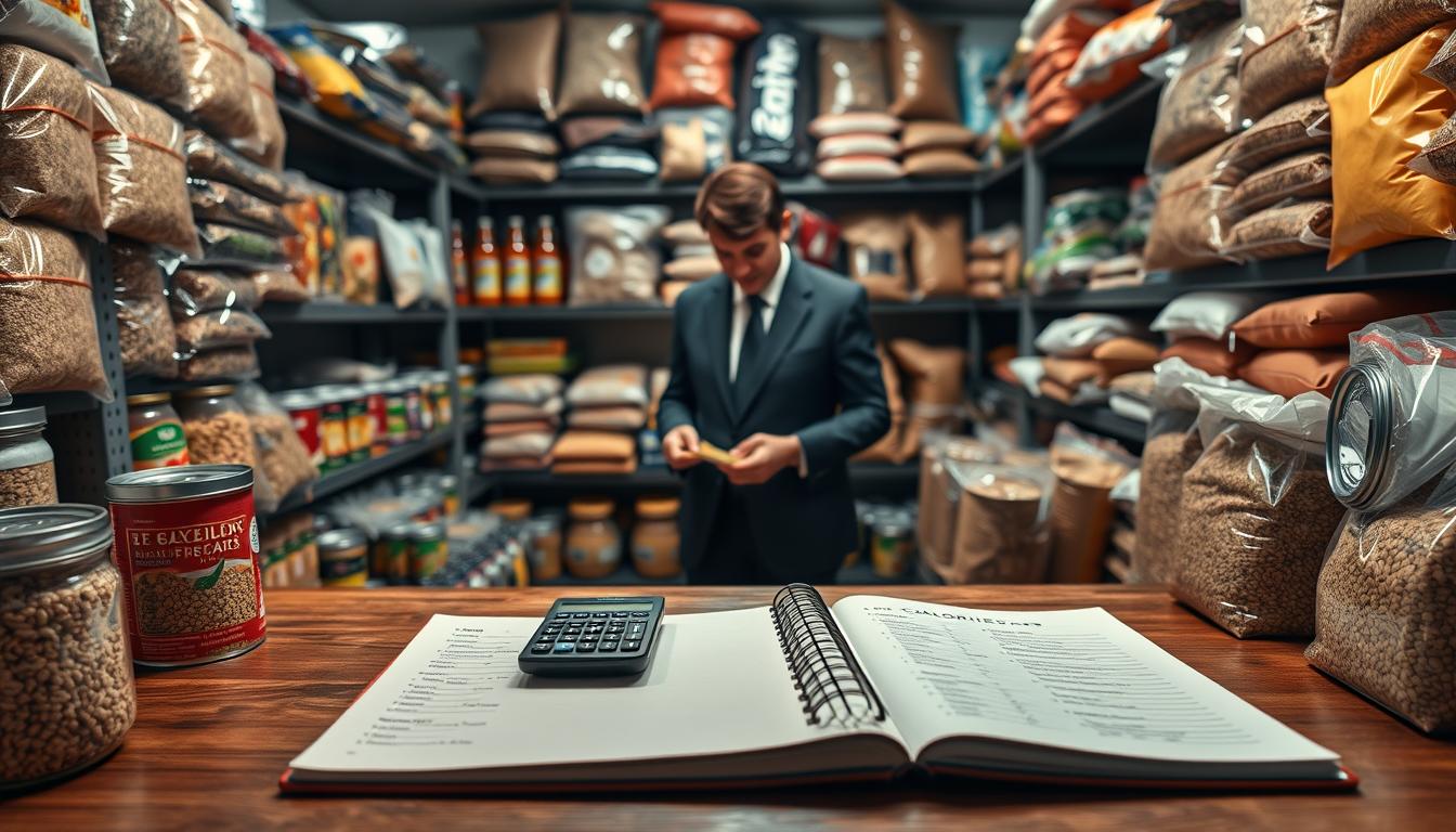 food stockpile calorie management during emergencies