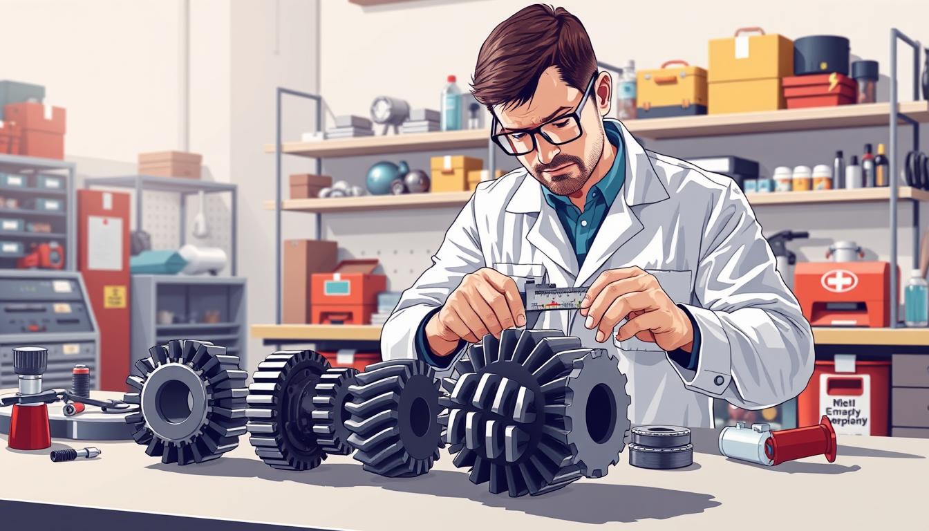 gear teeth examination and equipment inspection procedures