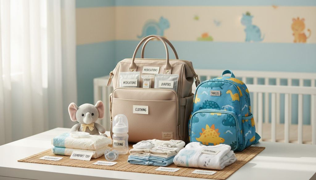 go bag packing guide for infants and young children