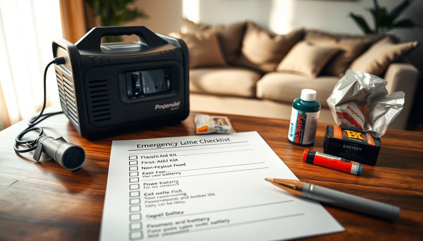 home generator for emergencies preparation checklist