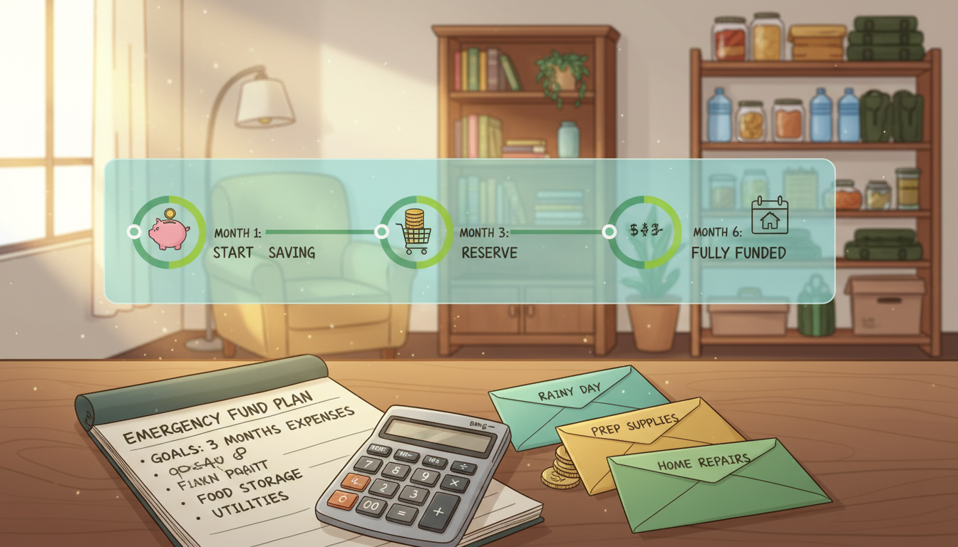 how to build an emergency fund for prepping savings timeline