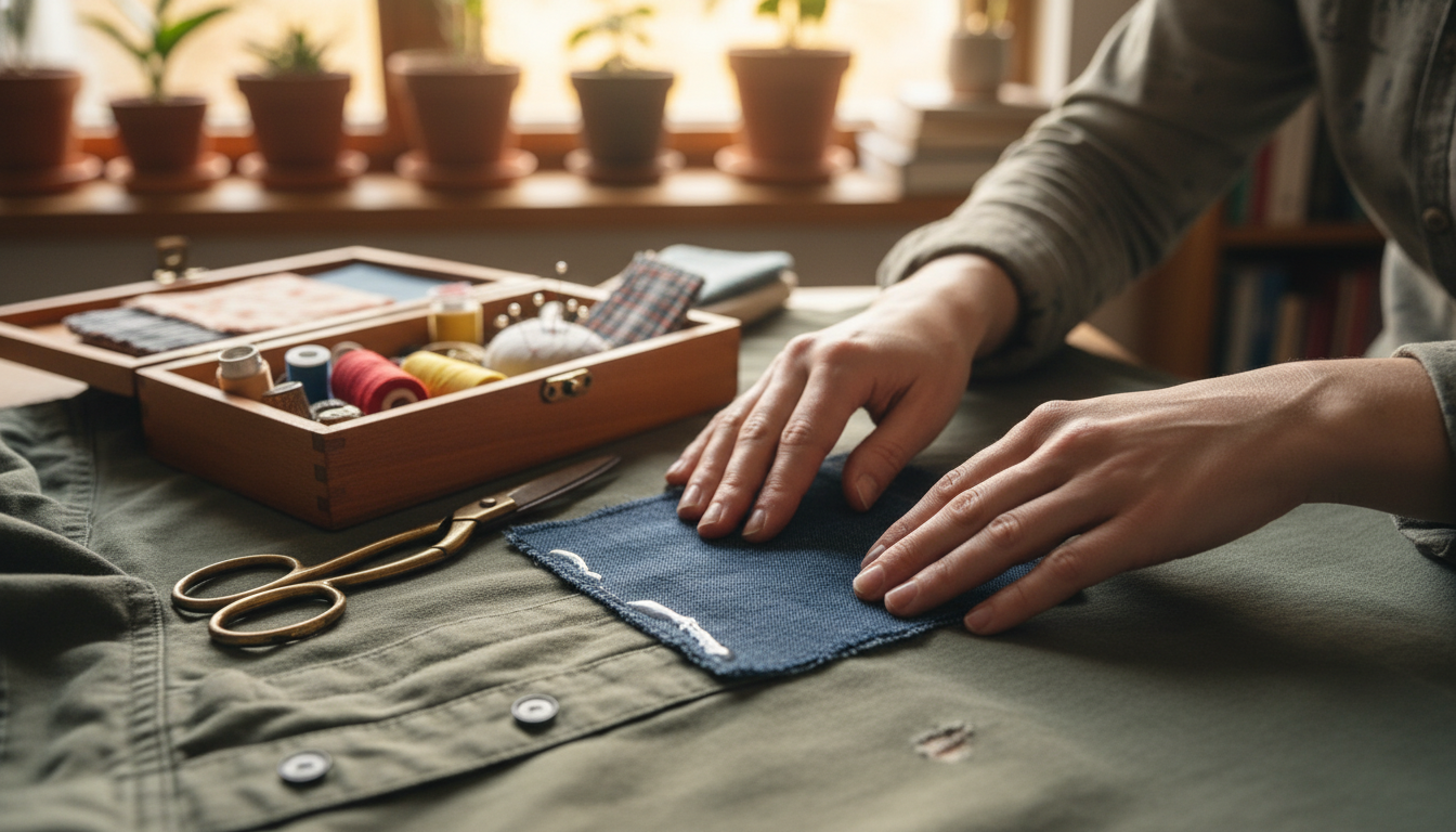 how to patch fabric with patches and adhesives for clothing repair