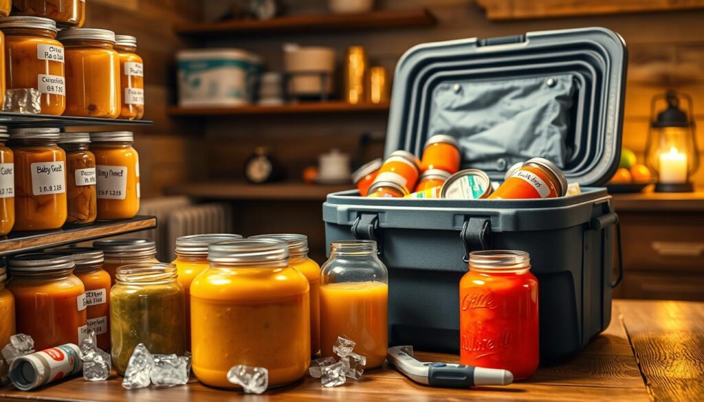 long-term baby food preservation during power outages