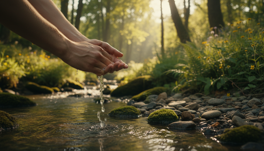 natural wound cleansing techniques with safe water sources