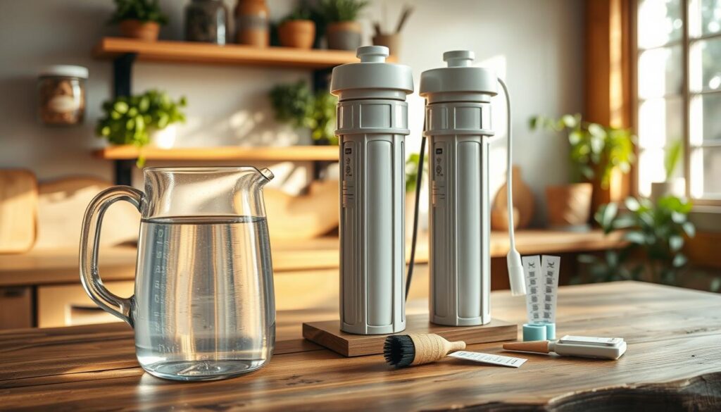 off-grid indoor water filtration system with ceramic filters