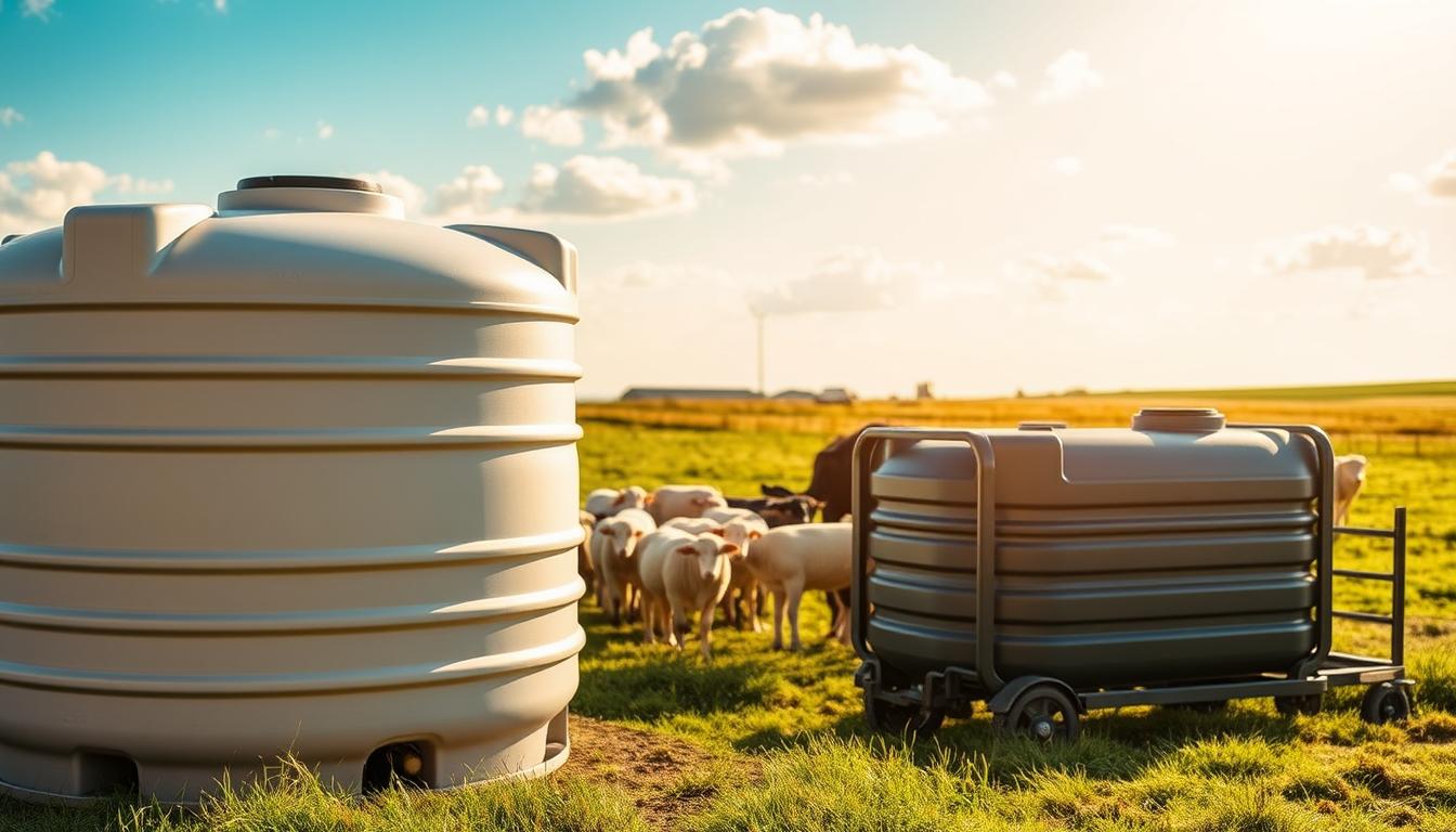 portable water tanks for animals emergency livestock watering systems