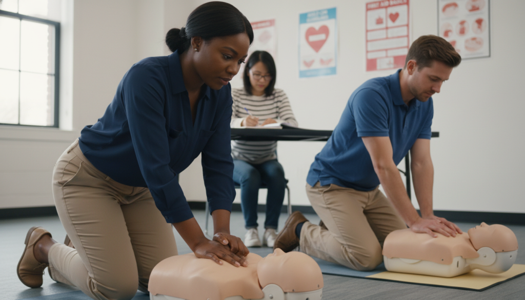 prepper medical skills renewal with CPR practice