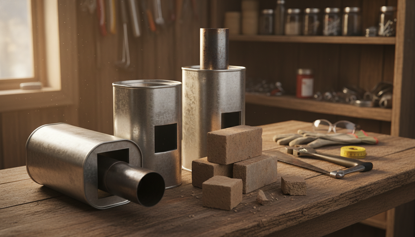 rocket stove materials and components for homemade rocket stove construction