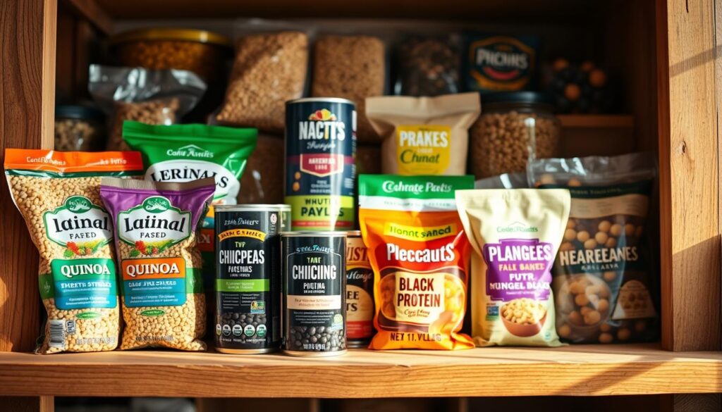 shelf-stable meat alternatives and plant-based proteins for emergency storage