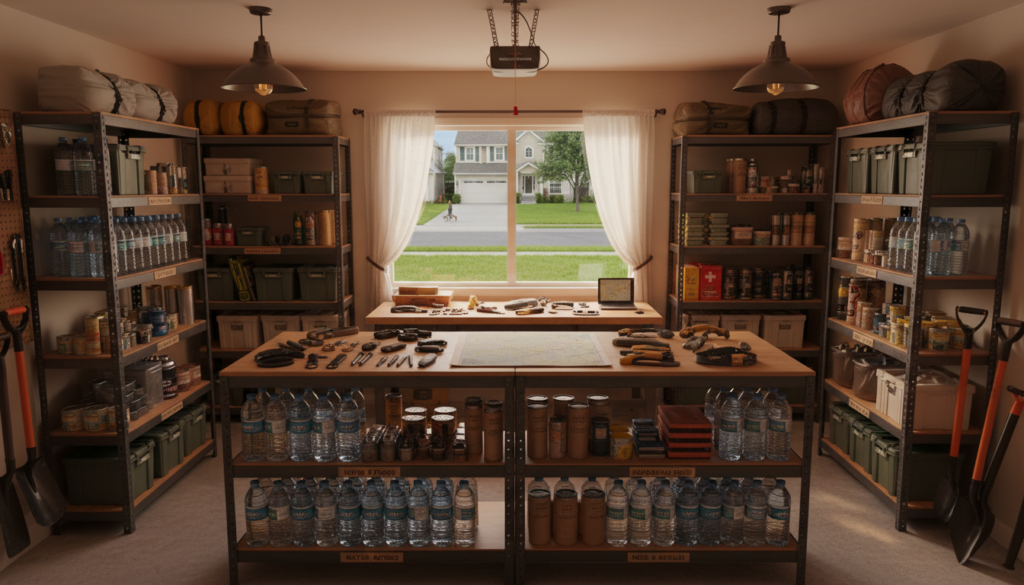 suburban survival planning gear storage