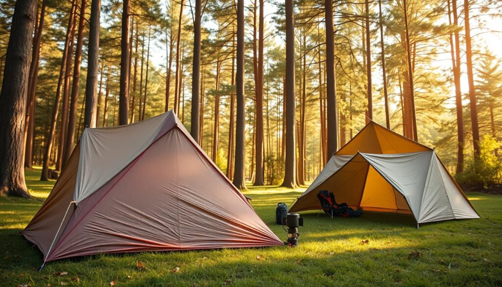 tarp shelter configurations for outdoor camping