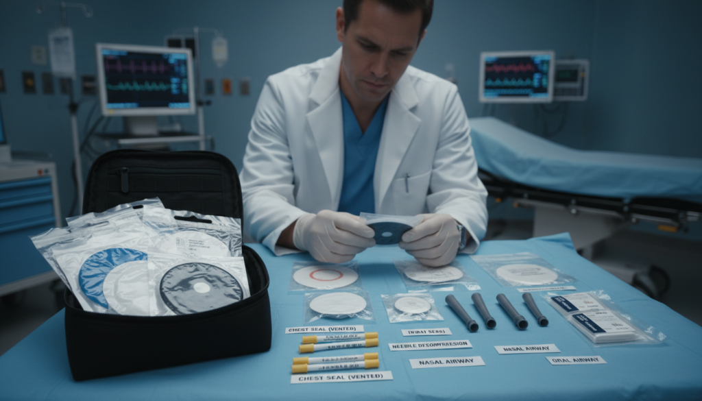 trauma response equipment for chest wounds