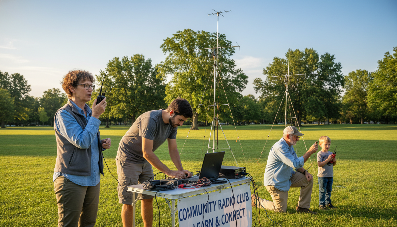two-way radio prepping practice and community involvement