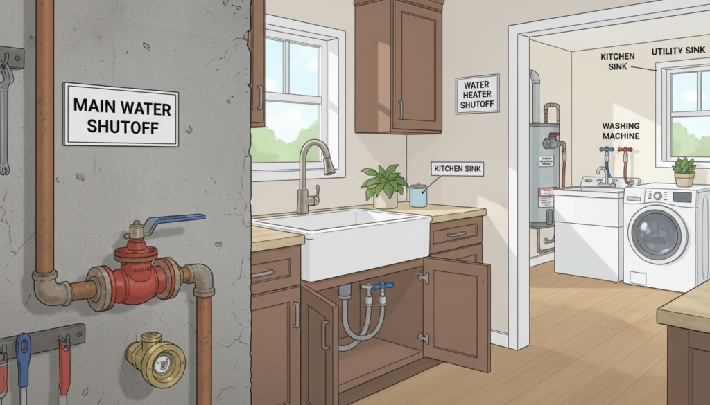 water shutoff valve locations in home water shutoff valve locations in home
