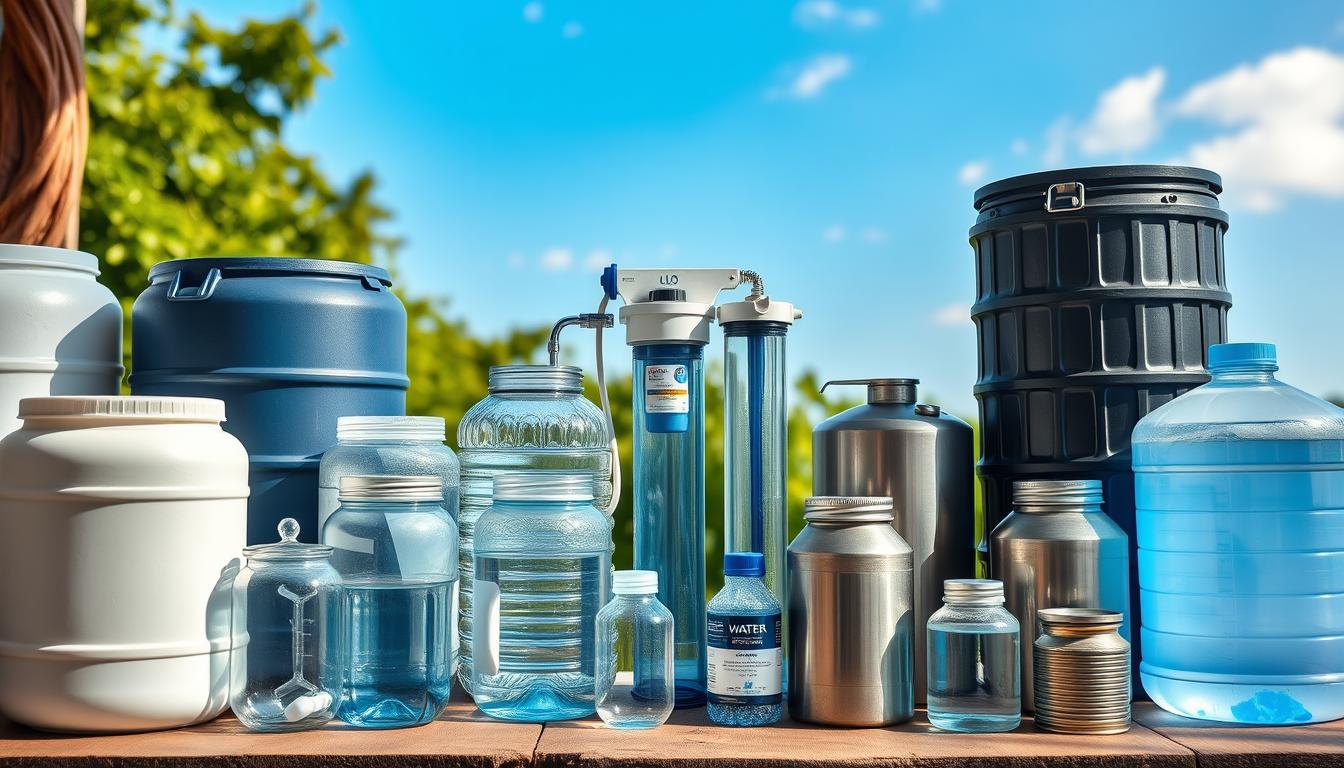 water storage methods and purification equipment for proper preparation