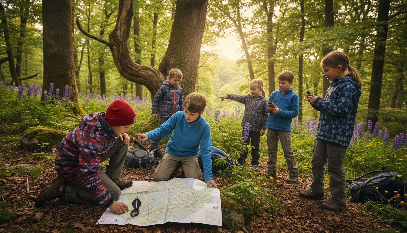 wilderness skills for kids learning navigation outdoors
