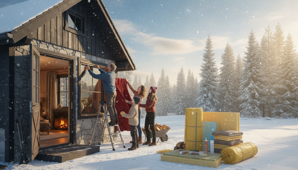 winterizing home for outages with proper insulation